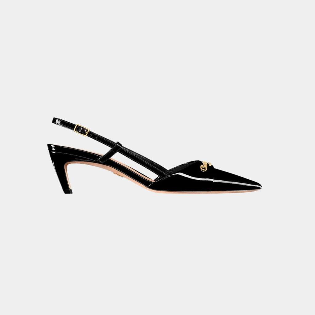 My Dior Slingback Pumps Patent Calfskin Dior оригінал – Купити в Україні – боковий вид