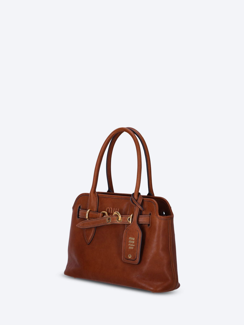 Nappa Aviator Leather Handbag Miu miu – Гарантія оригінальності – детальний вид