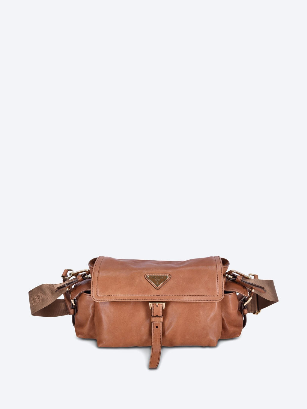 Nappa Leather Handbag Prada – Гарантія оригінальності – боковий вид