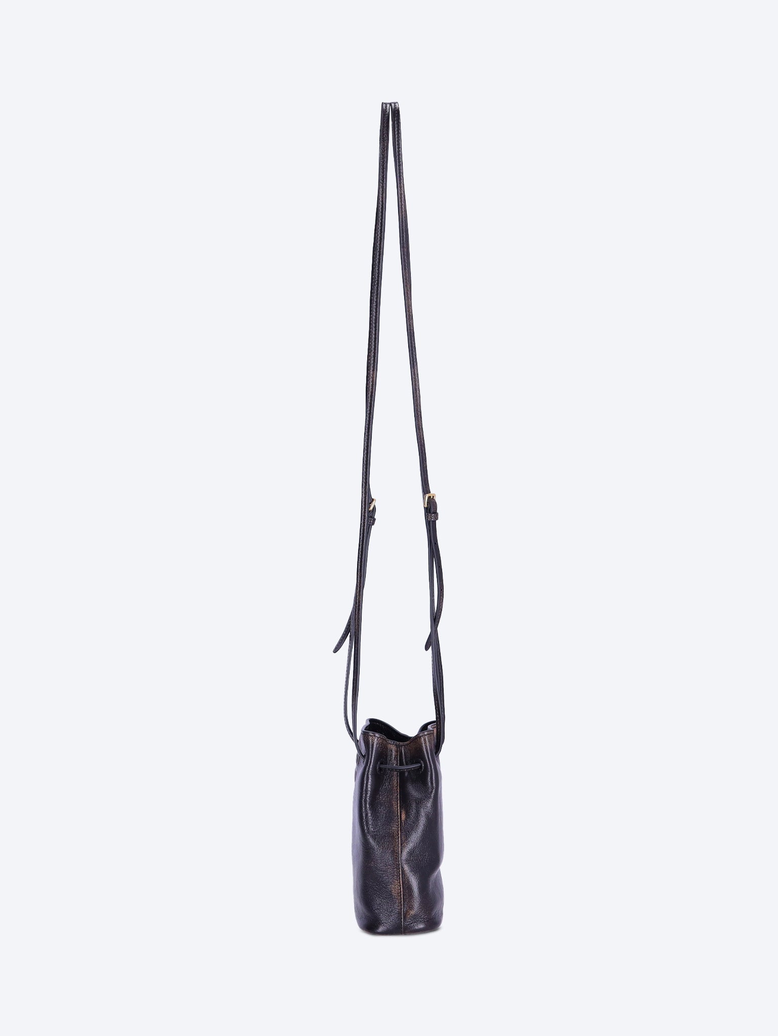 Nappa Old Leather Shoulder Bag Miu miu – Гарантія оригінальності – детальний вид