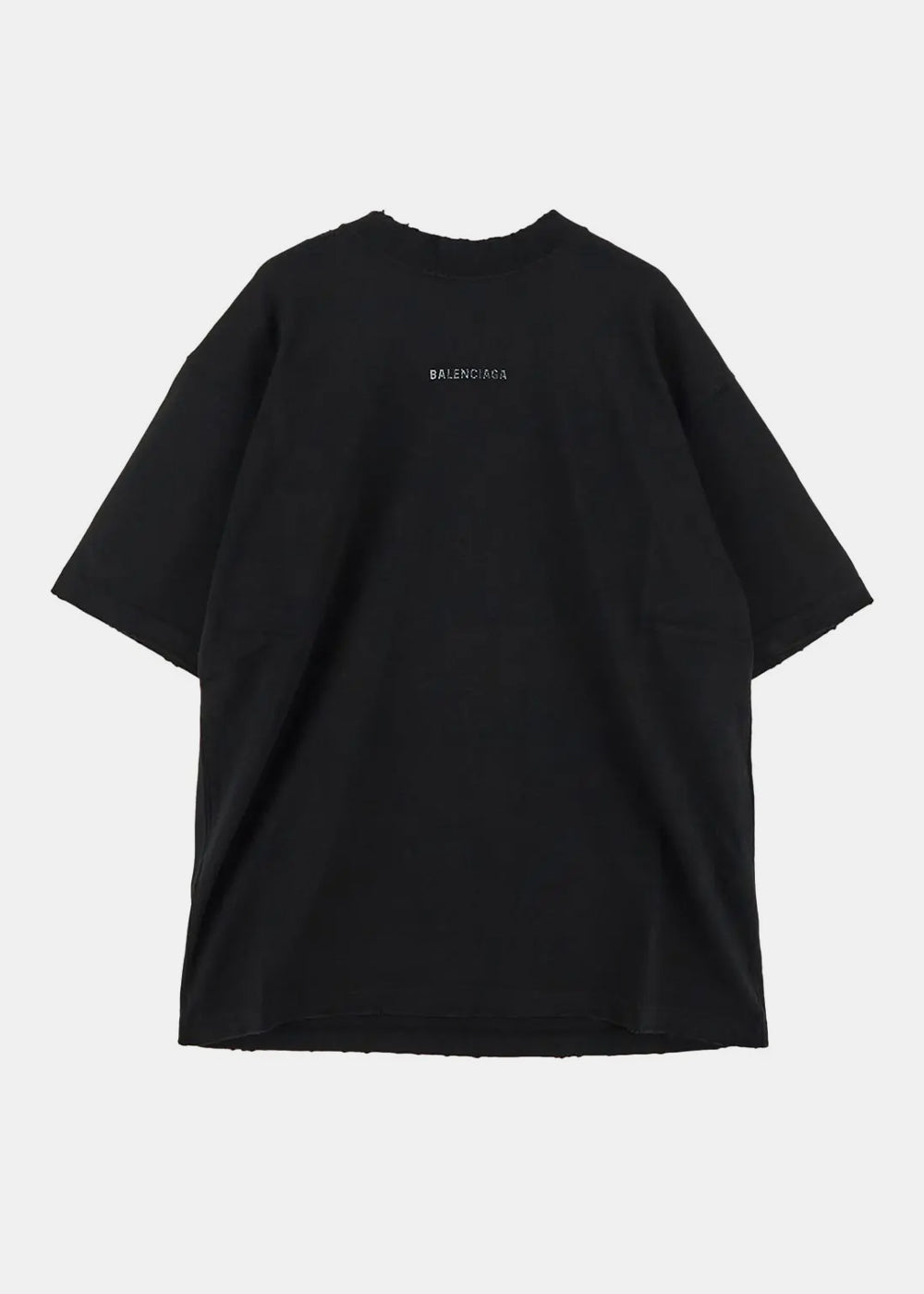 Faded Black Crystal Logo T-Shirt Balenciaga оригінал – Купити в Україні – боковий вид
