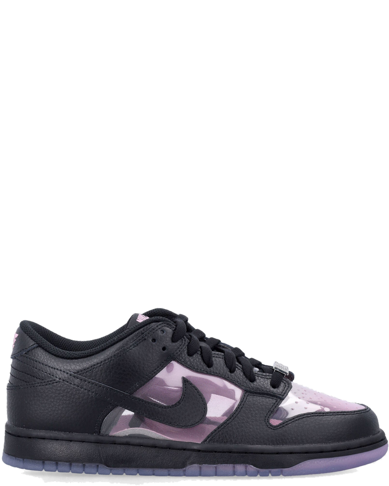 Dunk Low Sneakers In Black Leather With Pink Rise Accents Nike – Гарантія оригінальності