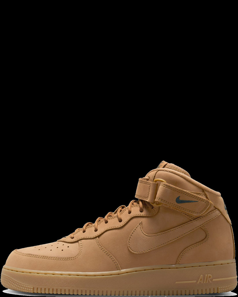 BG_REMOVED_CATALOG_Nike Mens Air Force 1 Mid "Flax" Shoes - NIKE