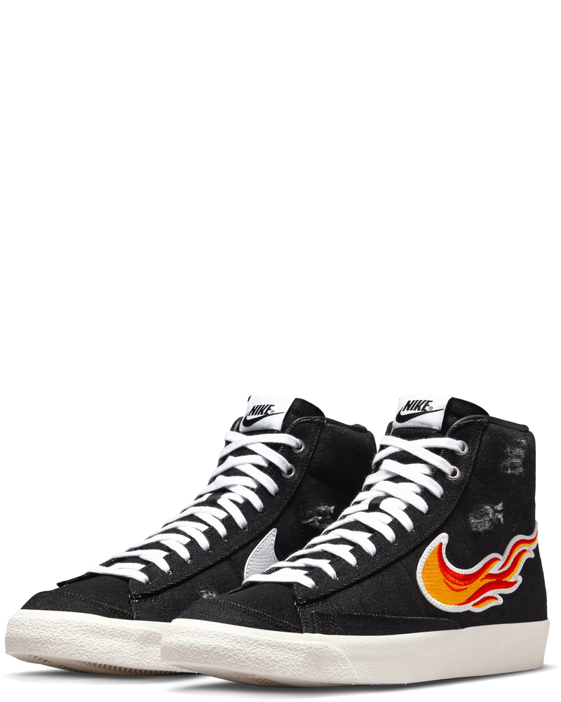 Mens Blazer MID 77 Shoes Black Nike оригінал – Купити в Україні