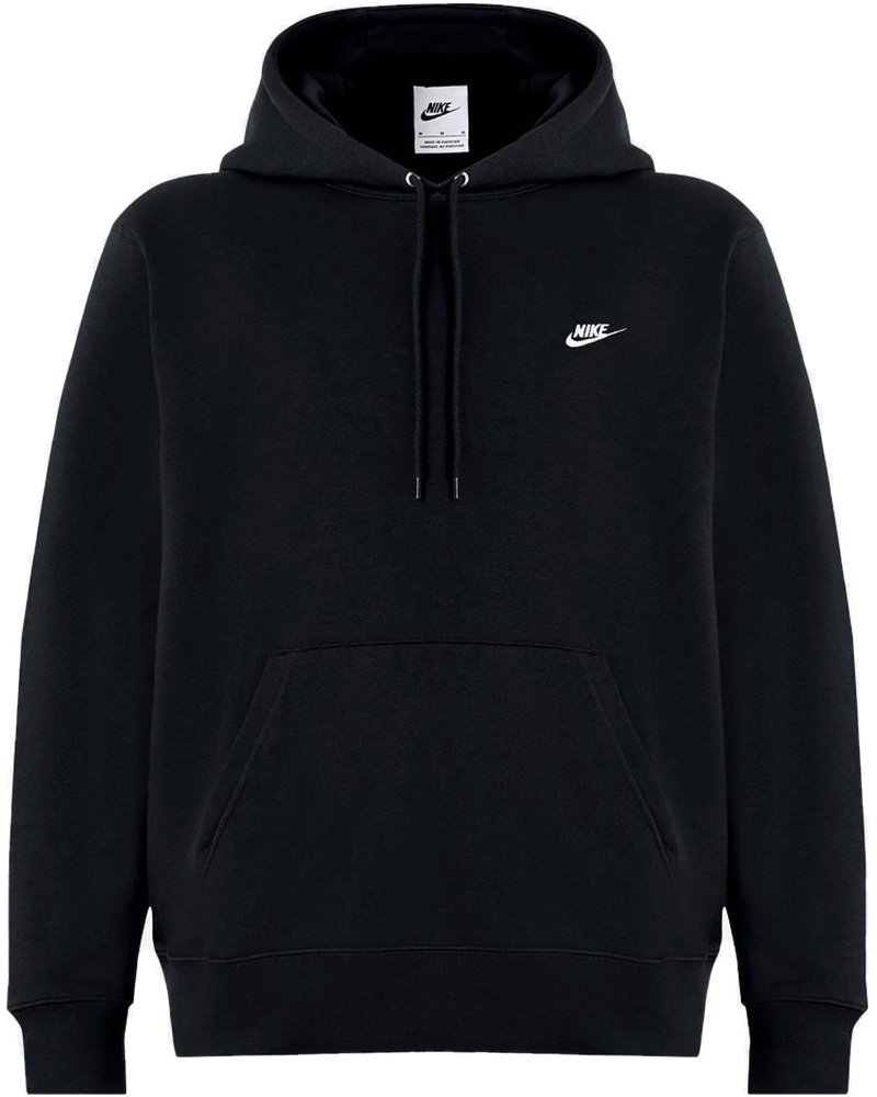 Black Pullover Sweatshirt With Hood And Swoosh Nike – Гарантія оригінальності