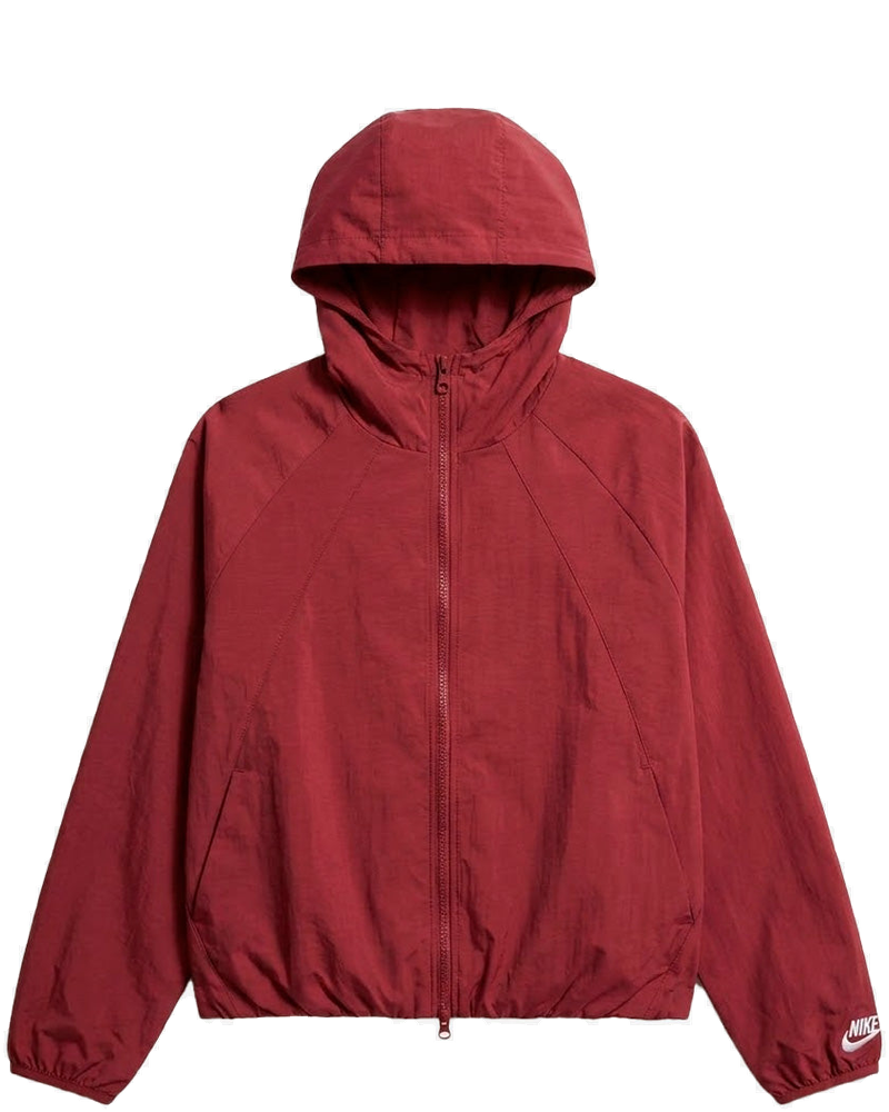Red Oversize Jacket With Hood Made Of Water-Repellent Taffeta Nike оригінал – Купити в Україні