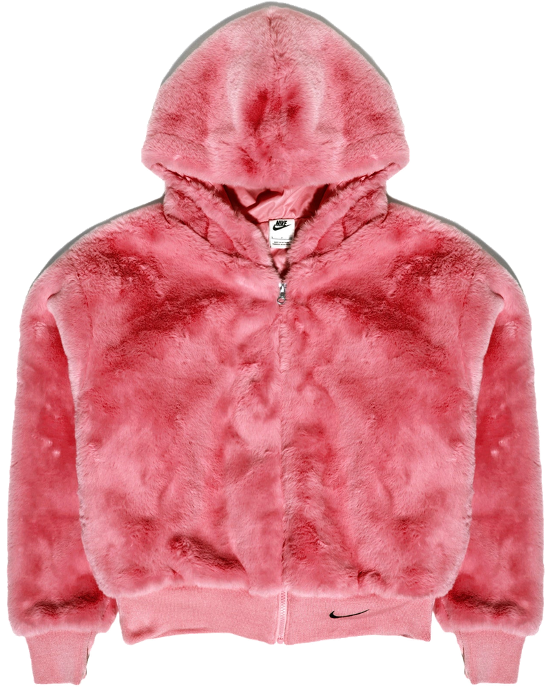Womens Sportswear Essential Faux Fur Jacket Archaeo Pink Nike оригінал – Купити в Україні