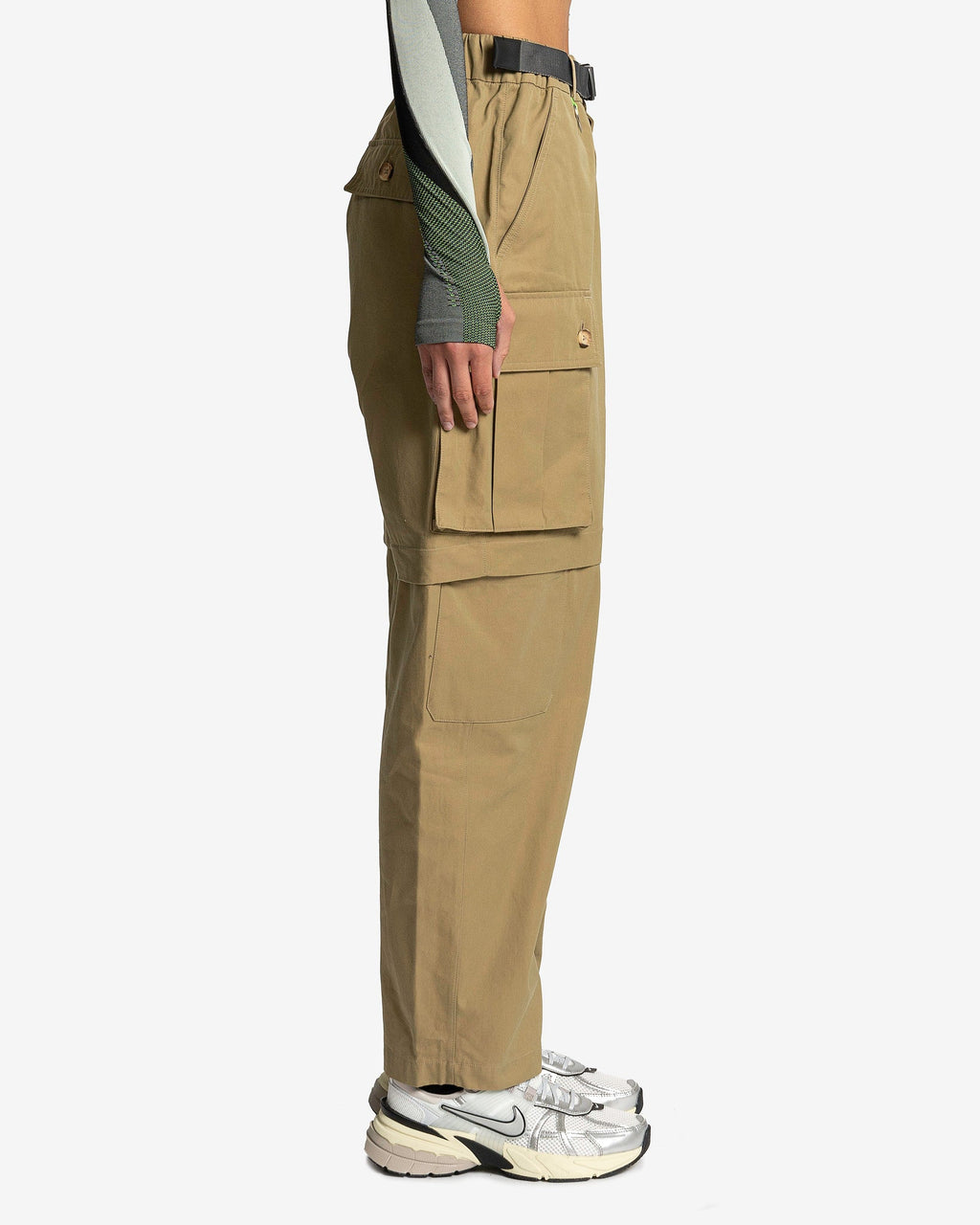 Pro X Feng Chen Wang Cargo Pants In Khaki Nike – Гарантія оригінальності – вид ззаду
