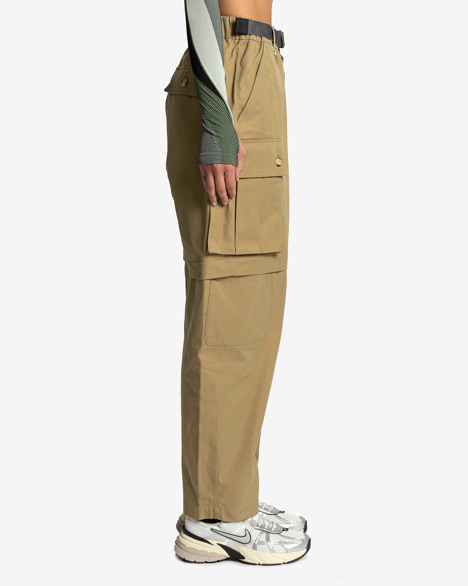 Pro X Feng Chen Wang Cargo Pants In Khaki Nike – Гарантія оригінальності – вид ззаду