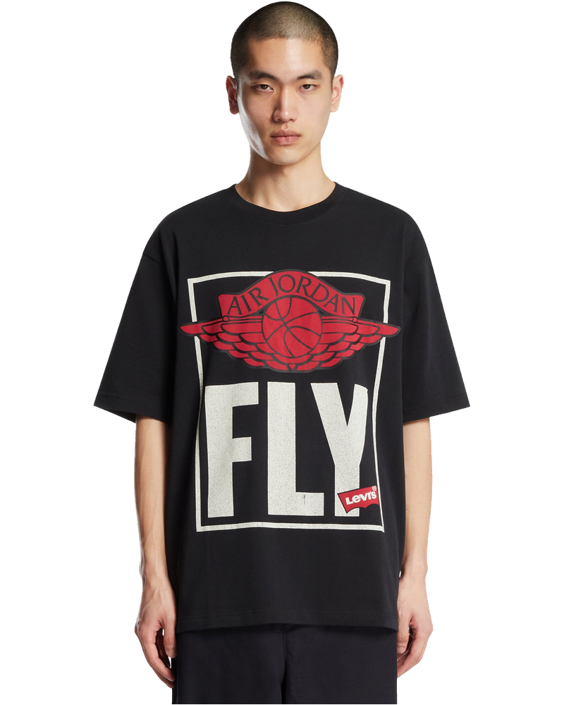 Air Jordan X Levis Black Printed T-Shirt Nike оригінал – Купити в Україні