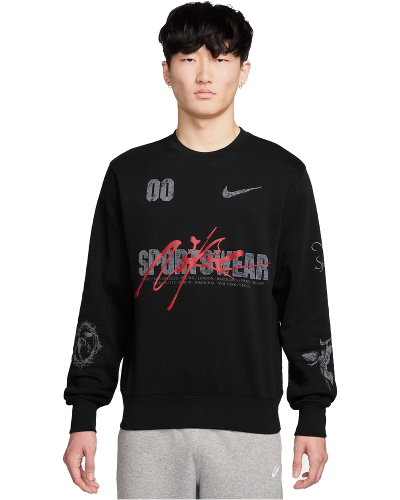 Оригінальна Nsw Crew Club Pullover Mens Long Sleeve Shirt Nike