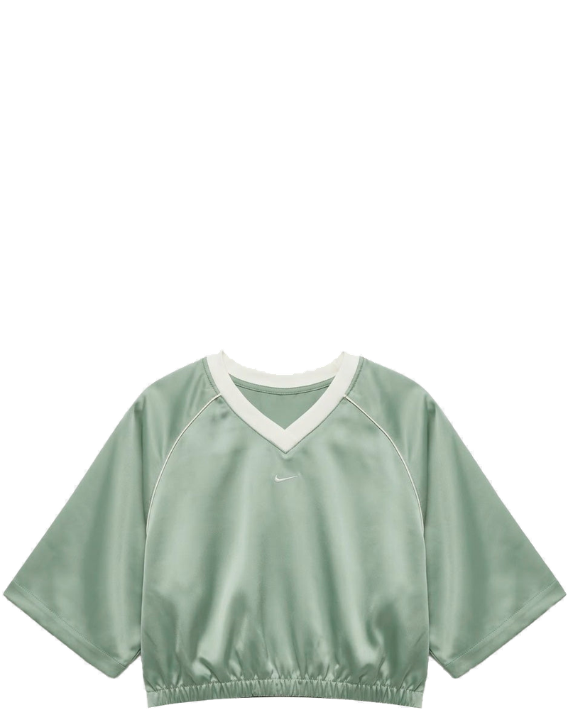 Green Satin Oversized T-Shirt With Raglan Sleeves Nike – Гарантія оригінальності