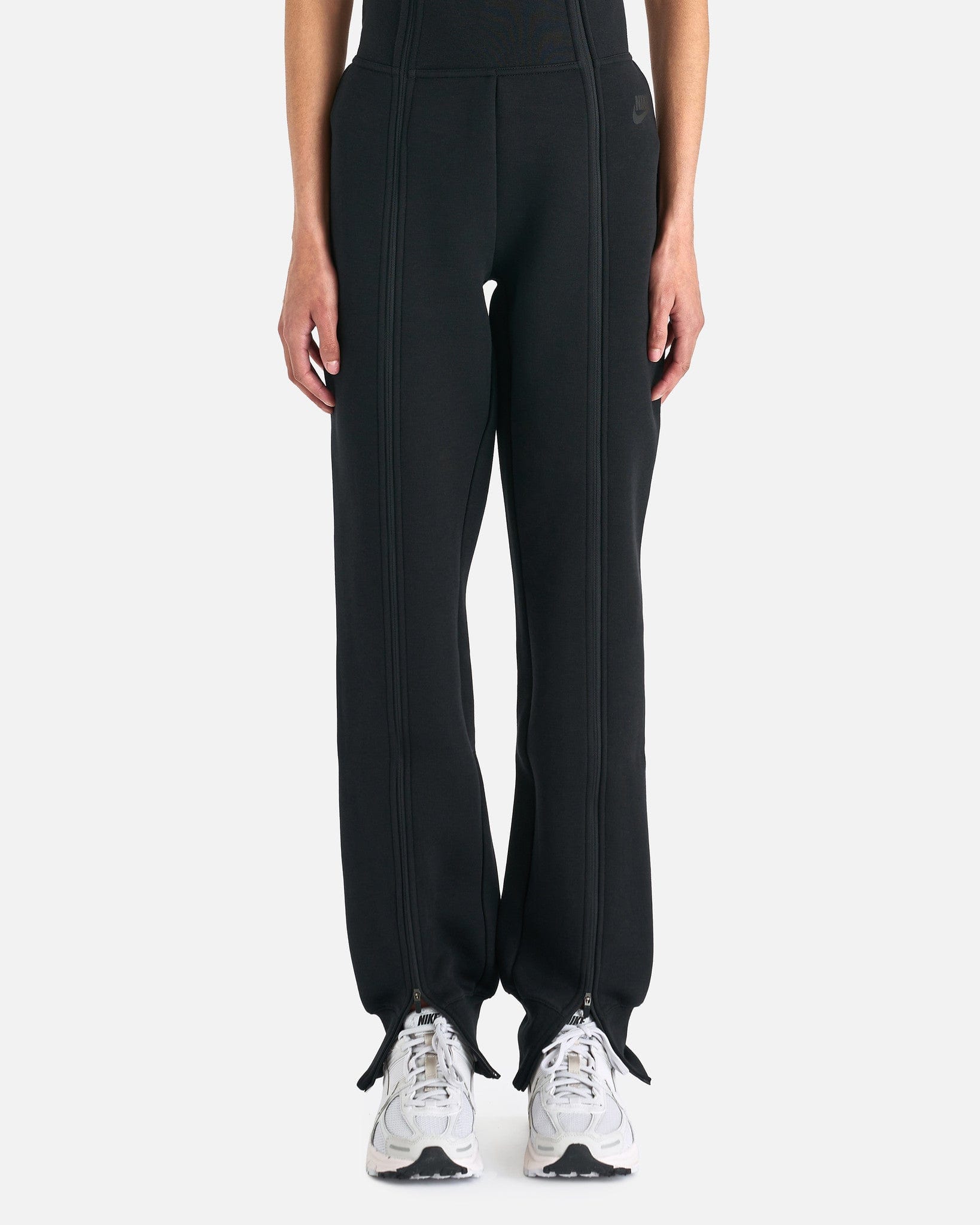 Full Zip High Waist Sweatpants In Black Nike – Гарантія оригінальності – боковий вид