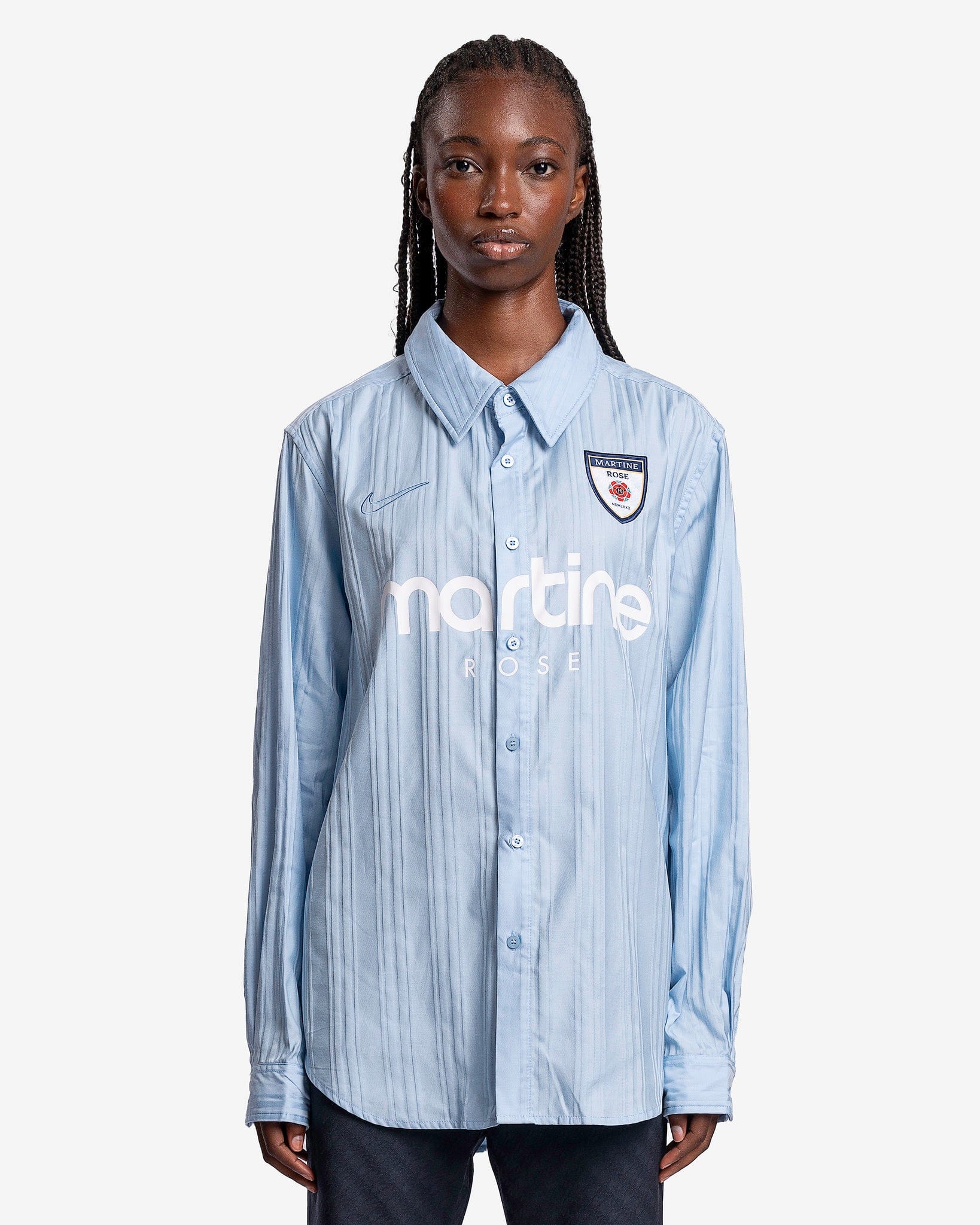 Dress Shirt In Psychic Blue Nike – Гарантія оригінальності – вид ззаду