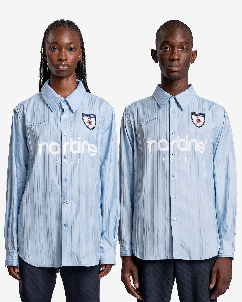 Dress Shirt In Psychic Blue Nike – Гарантія оригінальності – боковий вид