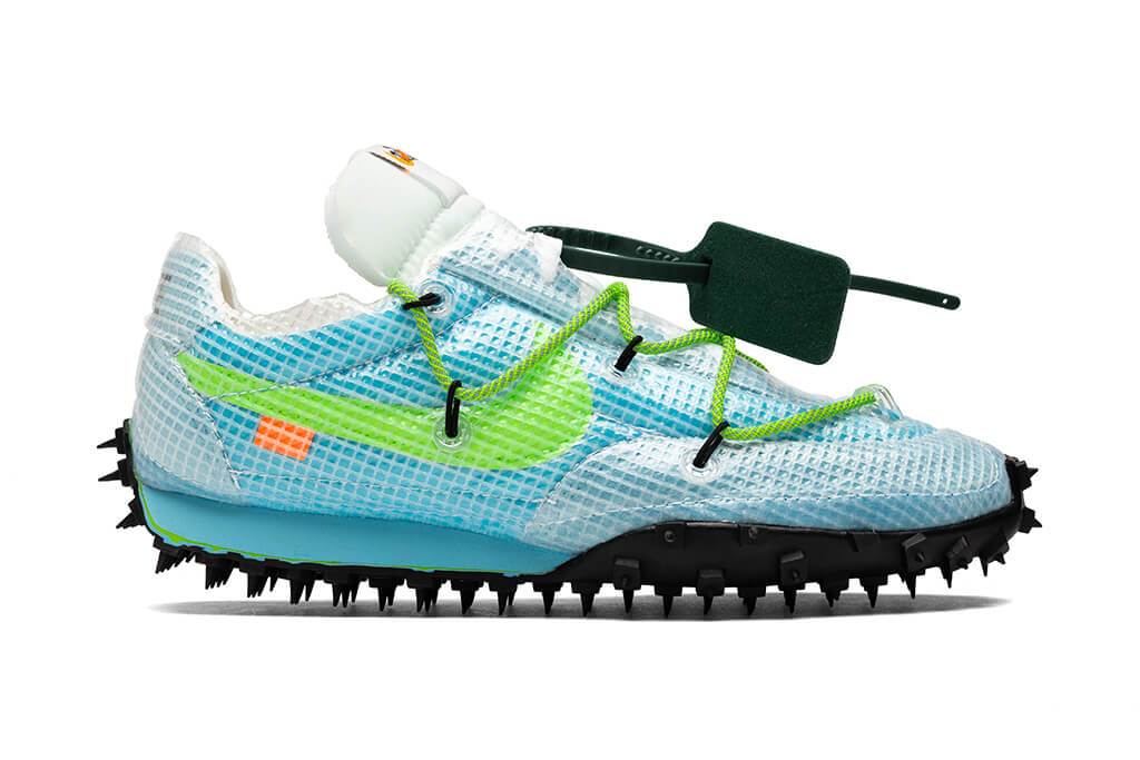 Womens Waffle Racer VIVID Sky Nike оригінал – Купити в Україні – боковий вид - NIKE