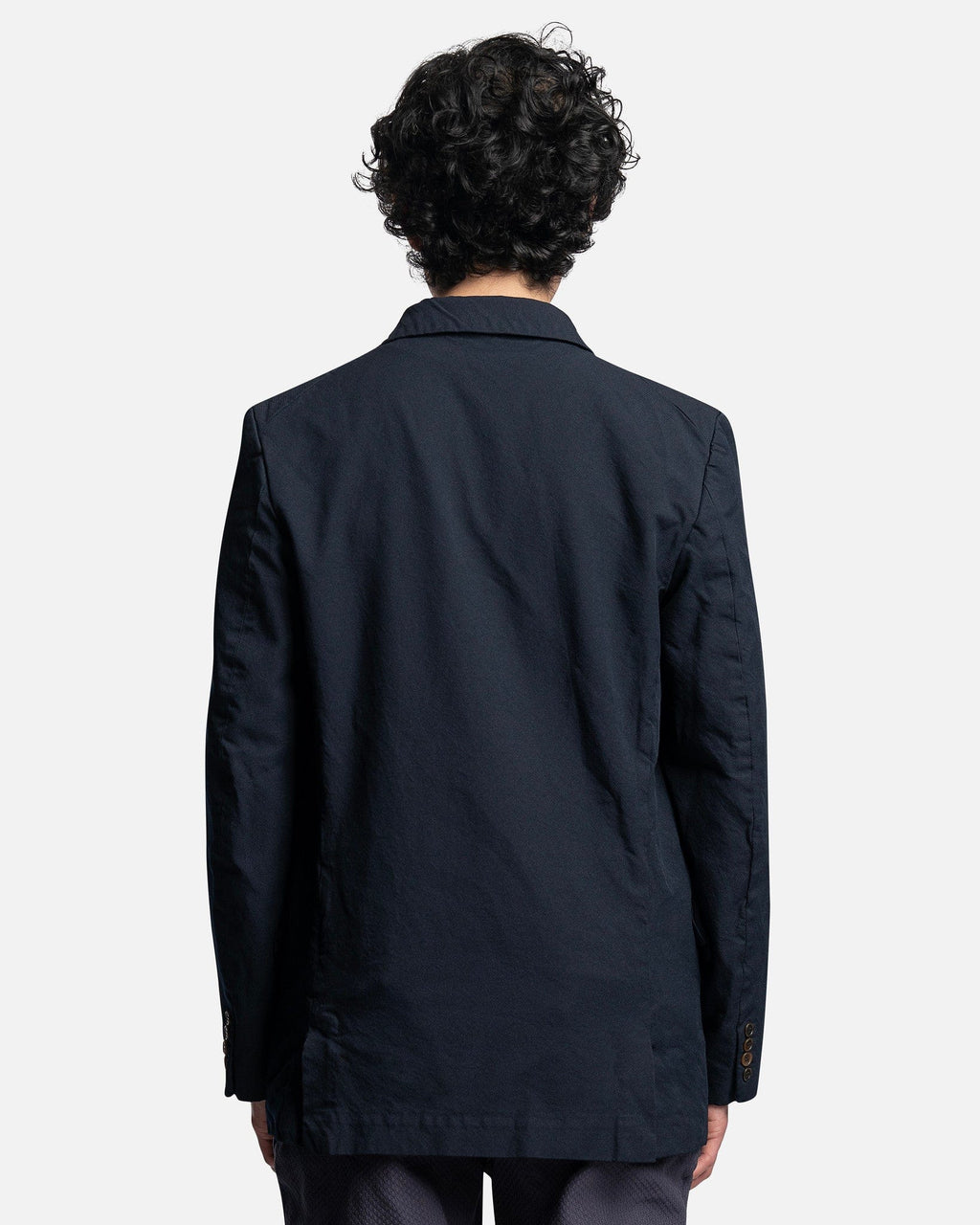 Notched-Collar Single Breasted Blazer In Navy Comme des garcons оригінал – Купити в Україні – збільшений вид