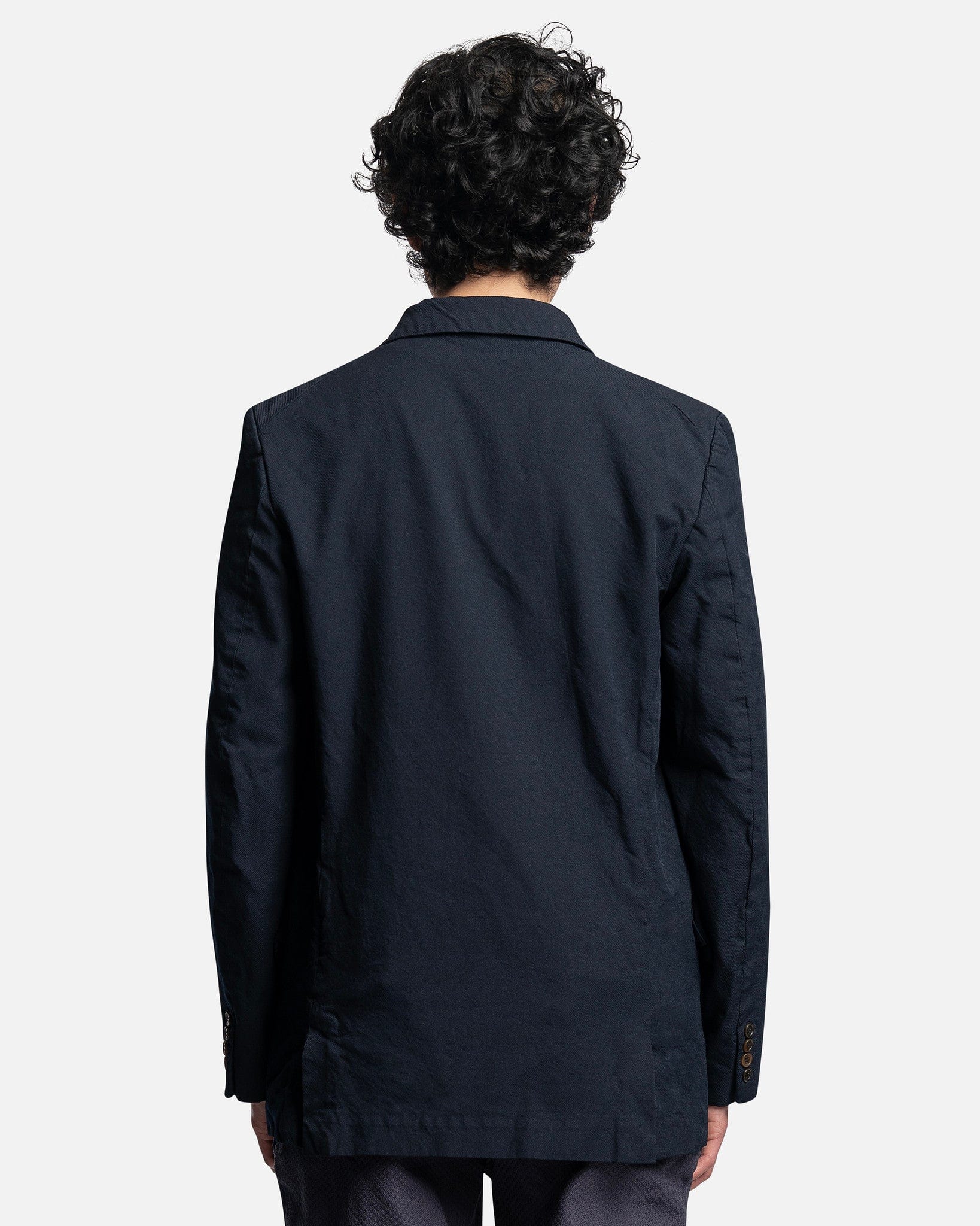 Notched-Collar Single Breasted Blazer In Navy Comme des garcons оригінал – Купити в Україні – збільшений вид