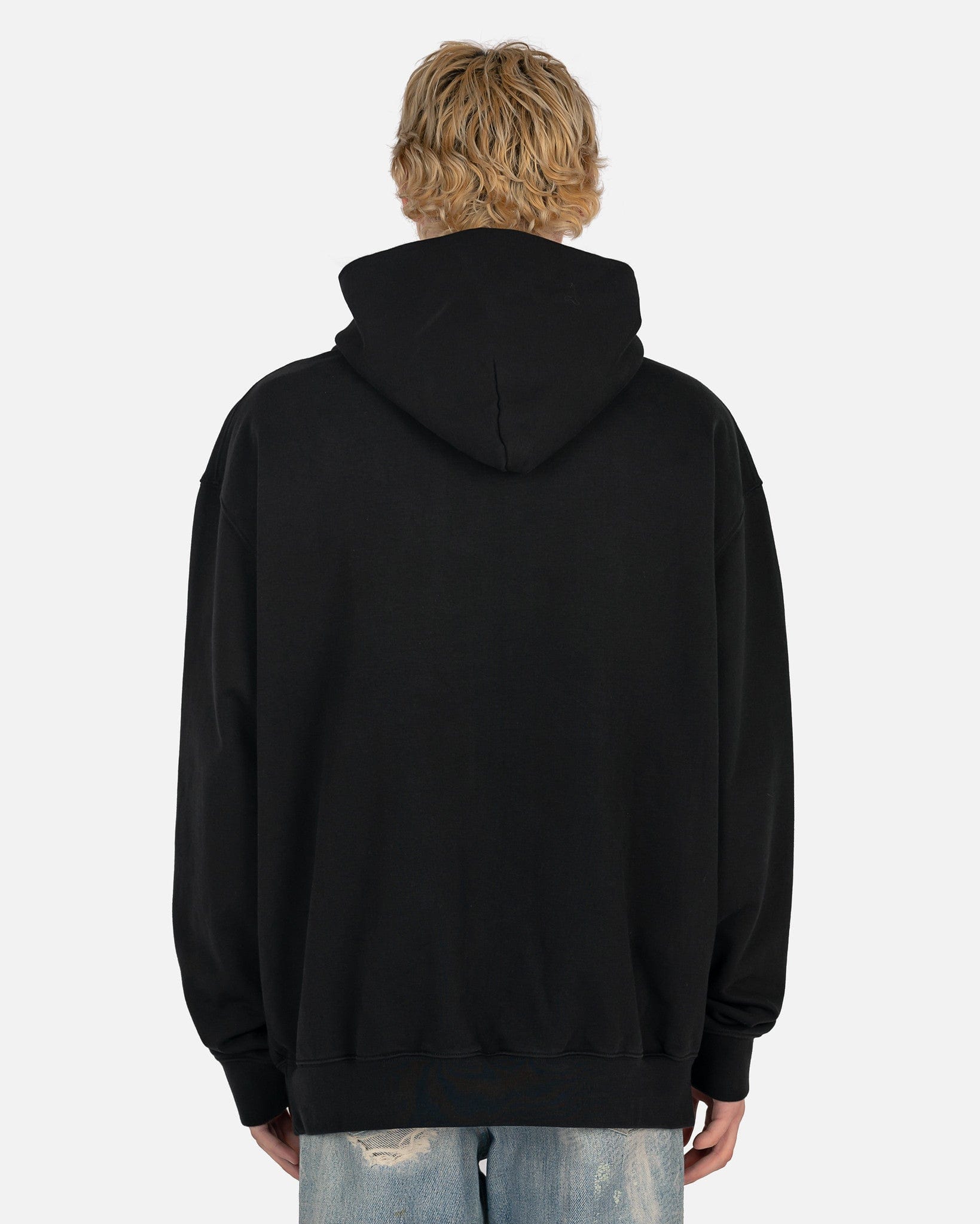 Numbers Logo Hooded Sweatshirt In Black Maison margiela – Гарантія оригінальності – вид ззаду