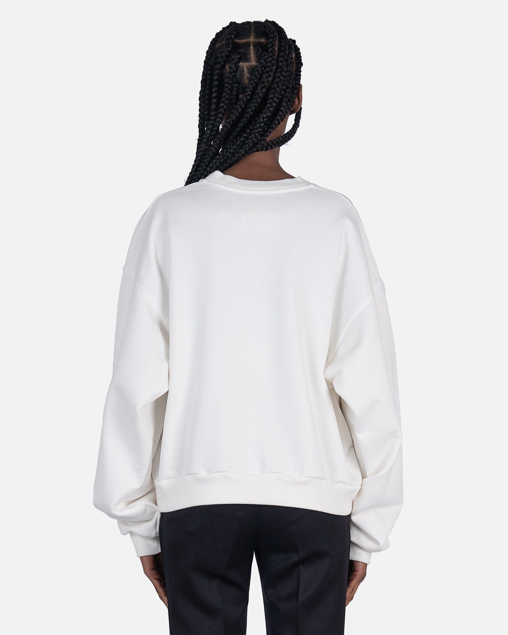 Numbers Logo Sweatshirt In White Maison margiela – Гарантія оригінальності – вид ззаду