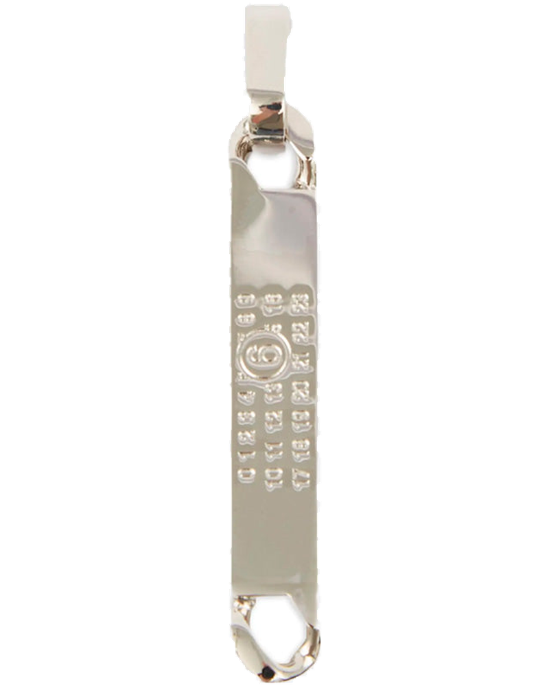 Оригінальна Numeric Silver Logo Dangle Earrings Maison margiela