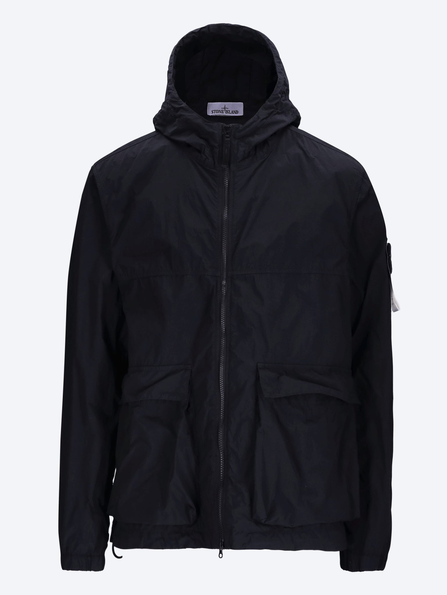 Оригінальна Nylon Smerigliato-Tc Garment Dyed Short Parka Stone island – боковий вид