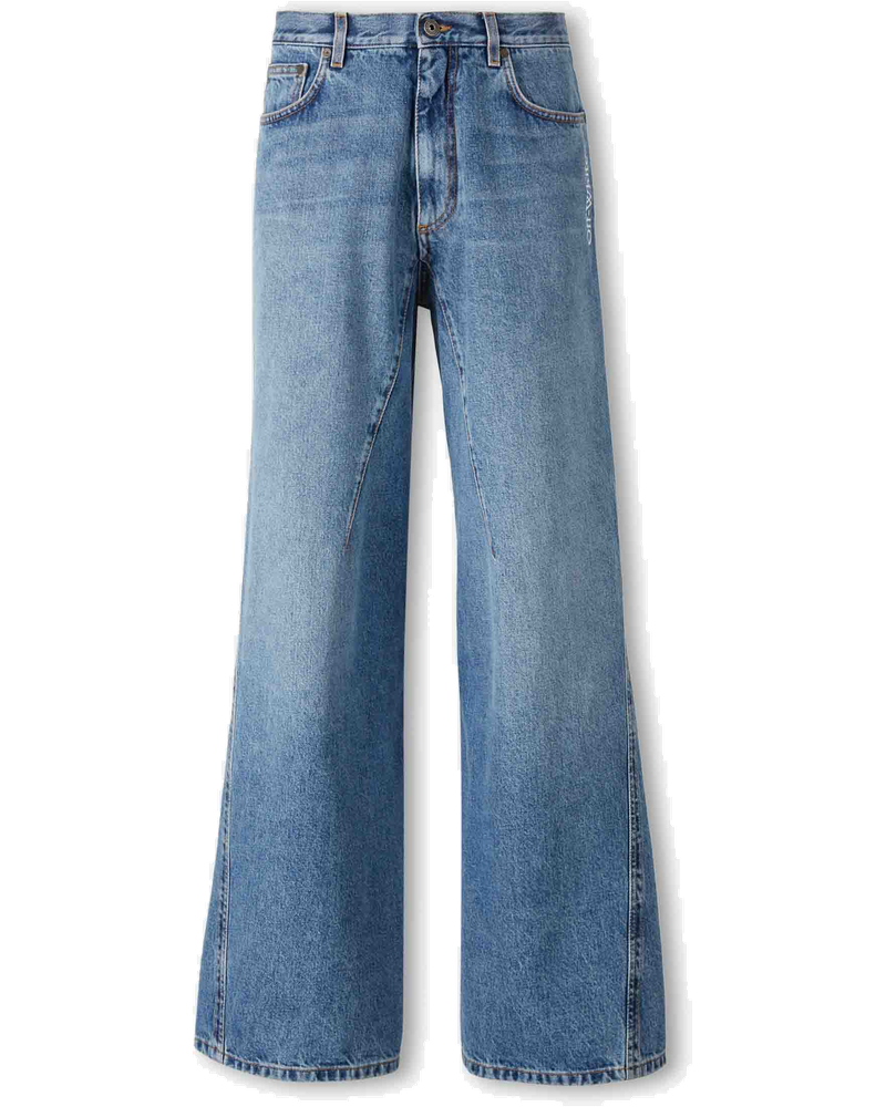 Wide Straight Jeans Off-white оригінал – Купити в Україні