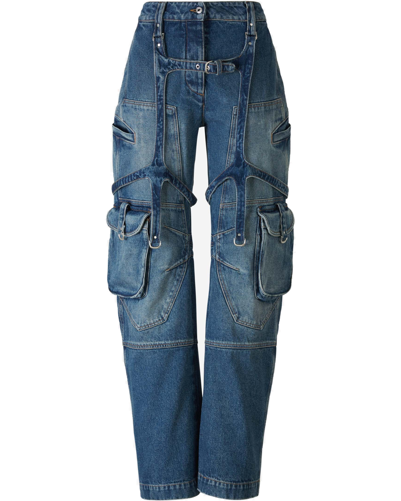 Оригінальна Cotton Cargo Jeans Off-white