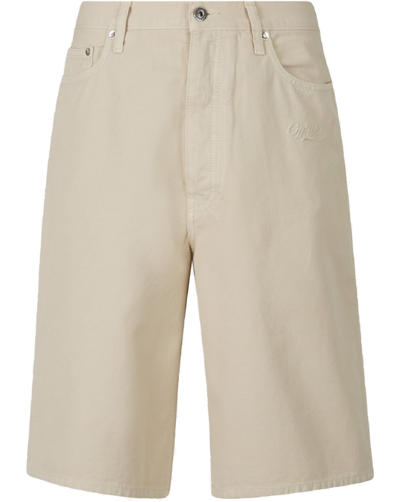 Cotton Logo Bermuda Shorts Off-white оригінал – Купити в Україні