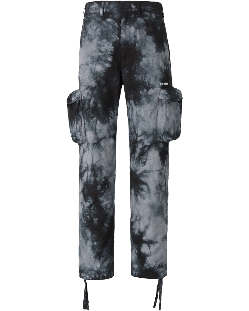 Оригінальна Tie Dye Cargo Trousers Off-white