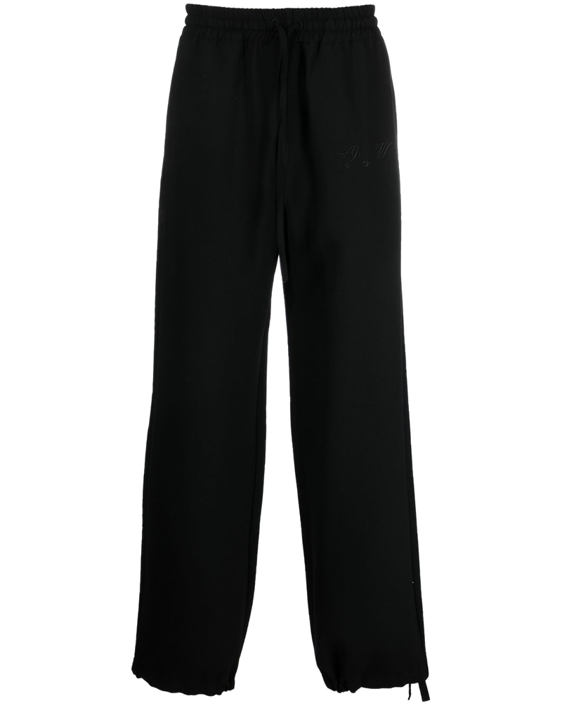 Оригінальна Embroidered Logo Straight-Leg Sweatpants Off-white
