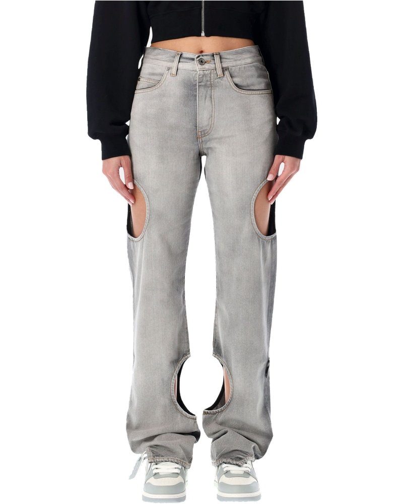 Оригінальна Grey Meteor Cut Out Jeans Off-white