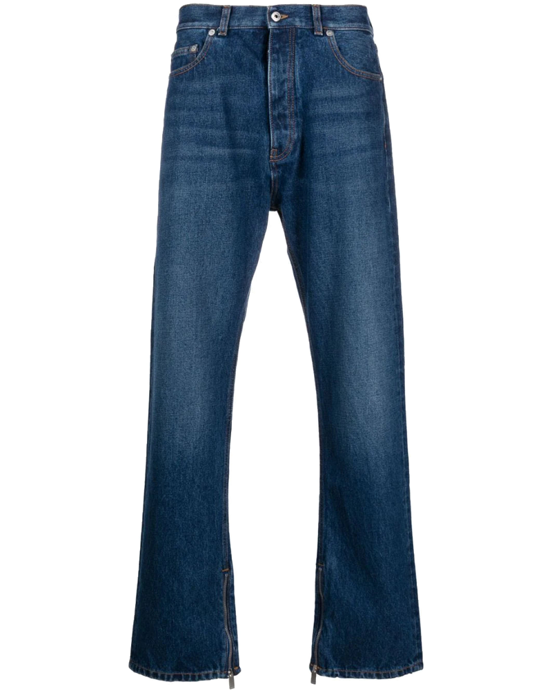 High-Waist Straight-Leg Jeans Off-white – Гарантія оригінальності