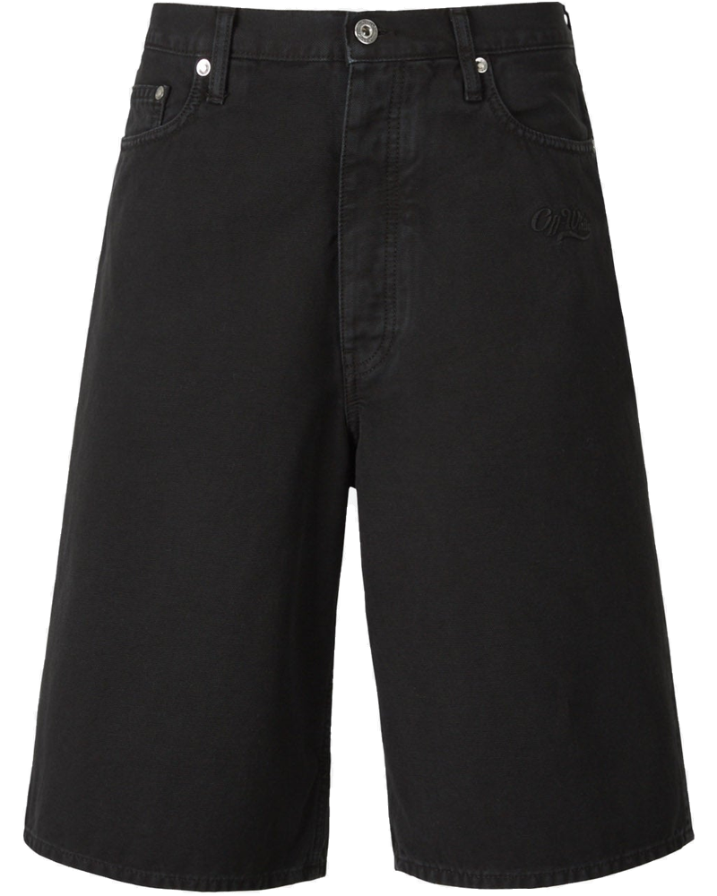 Bermudas Denim Logo Off-white оригінал – Купити в Україні