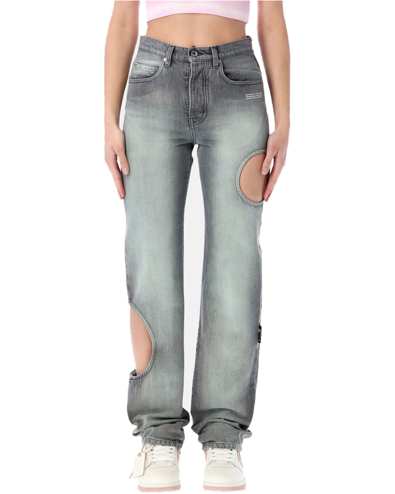 New Meteor Grey Denim Pants Off-white оригінал – Купити в Україні