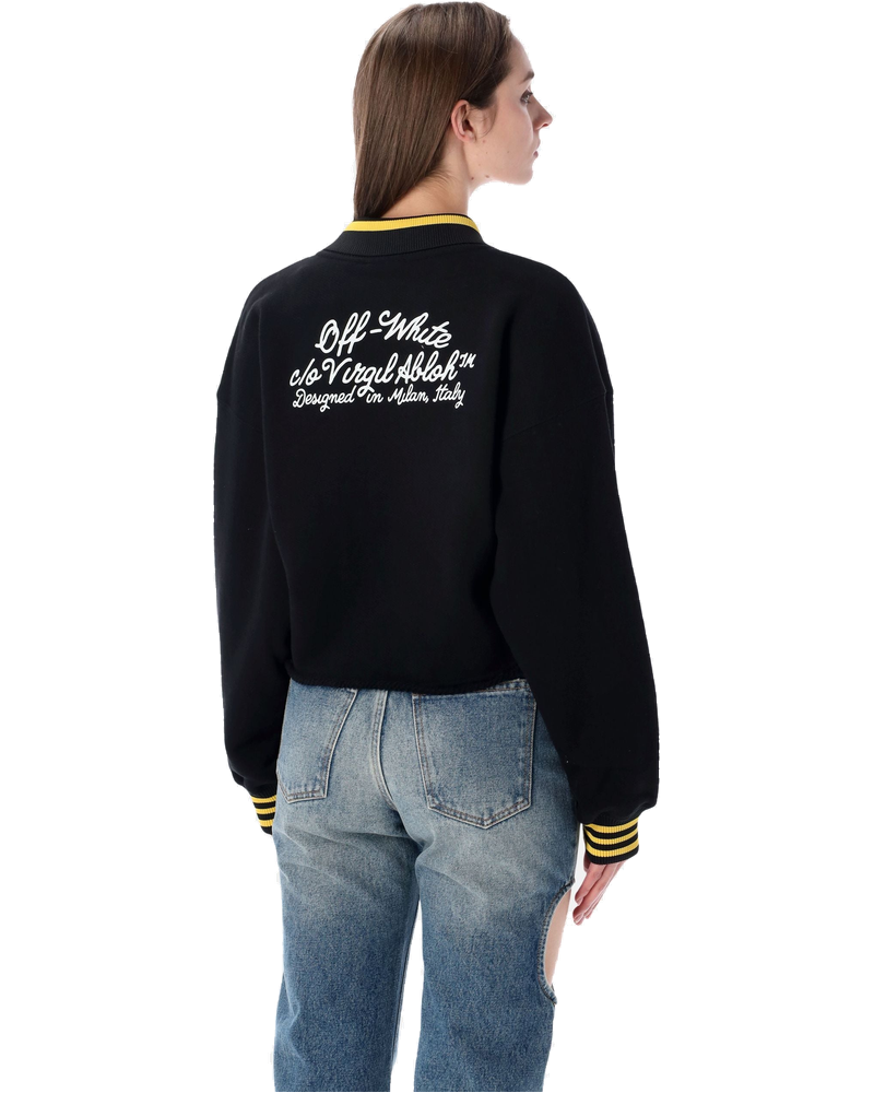 Cropped Polo Sweatshirt Off-white оригінал – Купити в Україні
