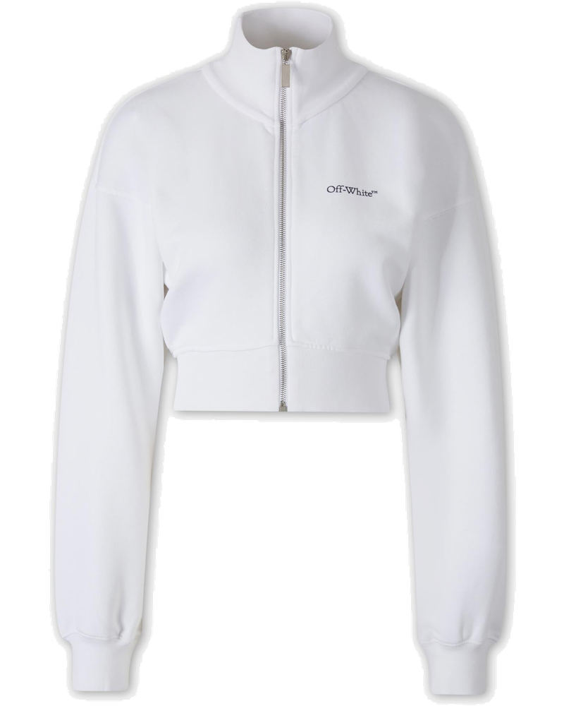 Оригінальна Cropped Zip-Up Sweatshirt Off-white