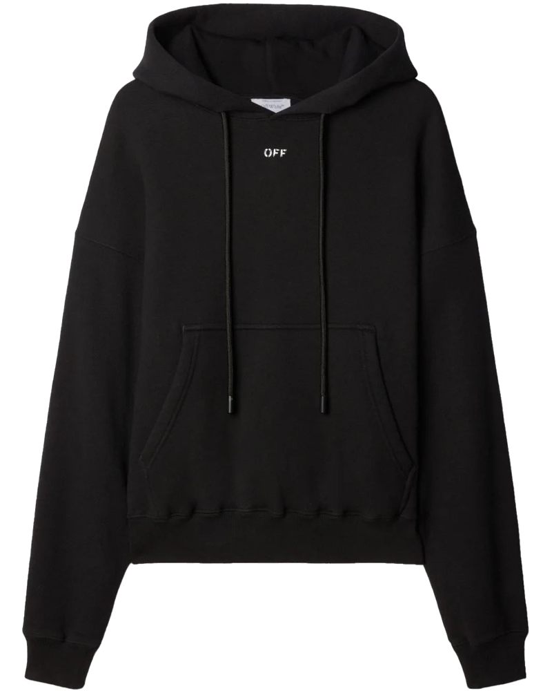 Logo-Print Cotton Hoodie Off-white – Гарантія оригінальності