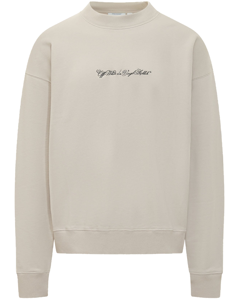 Crewneck Sweatshirt With Logo Off-white – Гарантія оригінальності