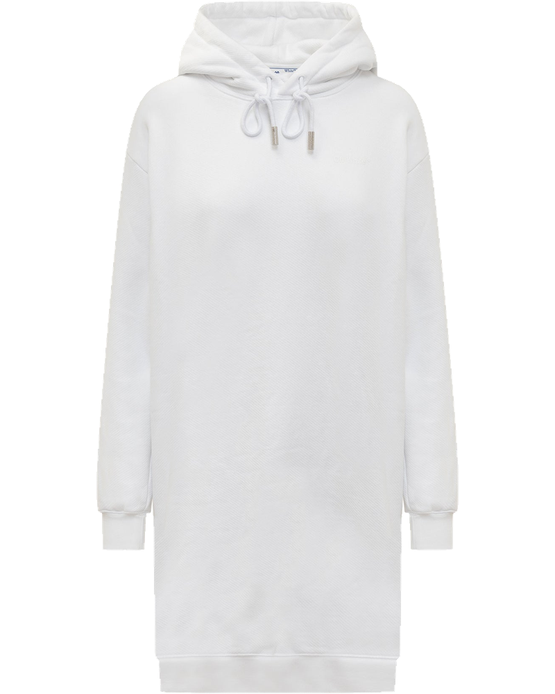 Diagonal Hoodie Dress Off-white оригінал – Купити в Україні