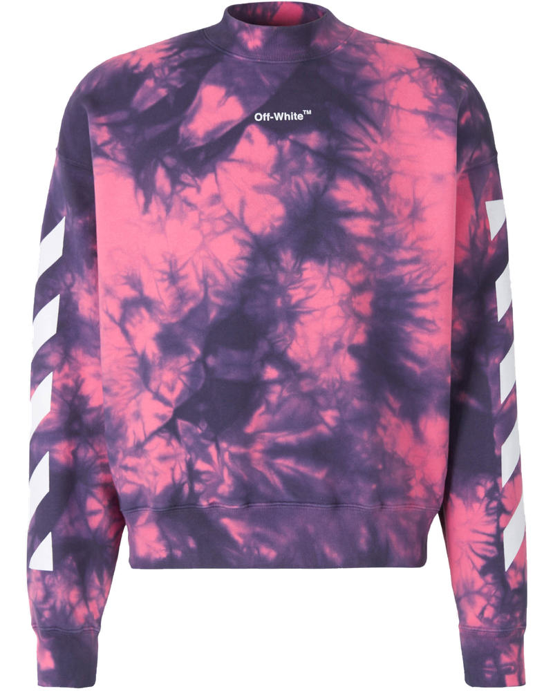 Diag Tie Dye Sweatshirt Off-white оригінал – Купити в Україні