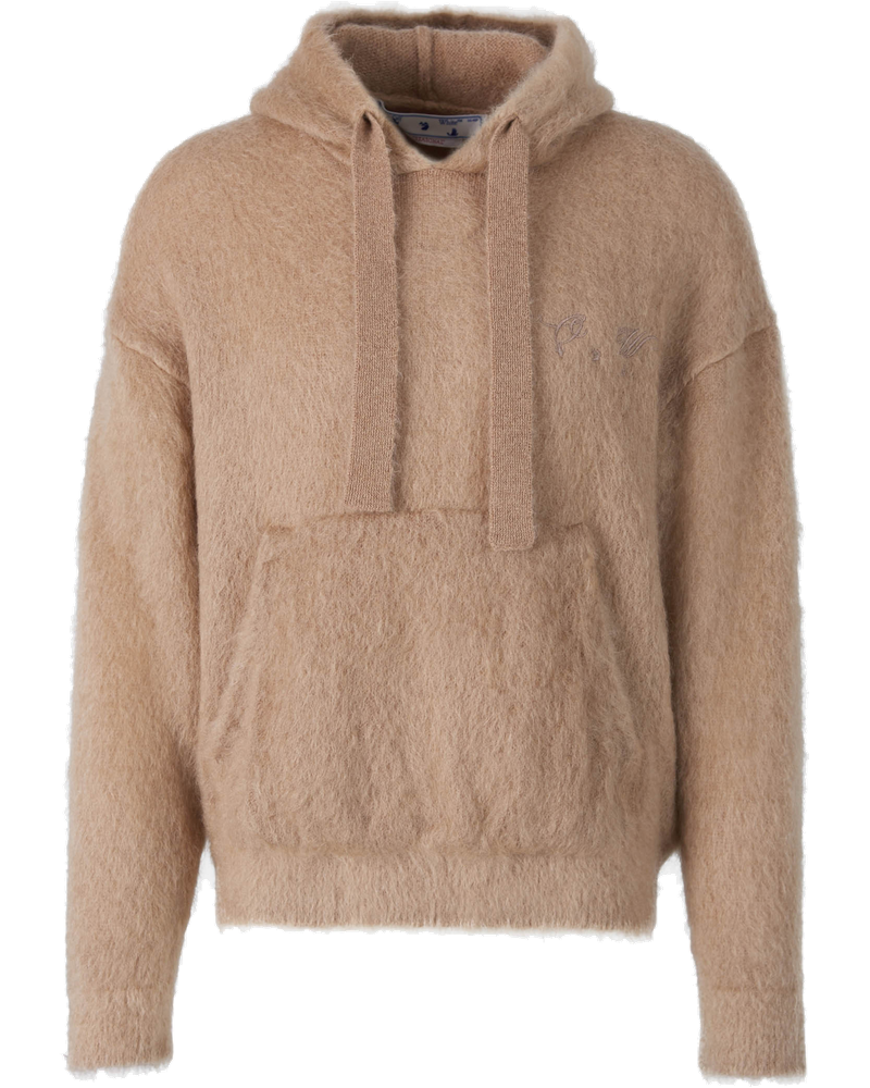 Arrow Knit Hoodie Off-white оригінал – Купити в Україні