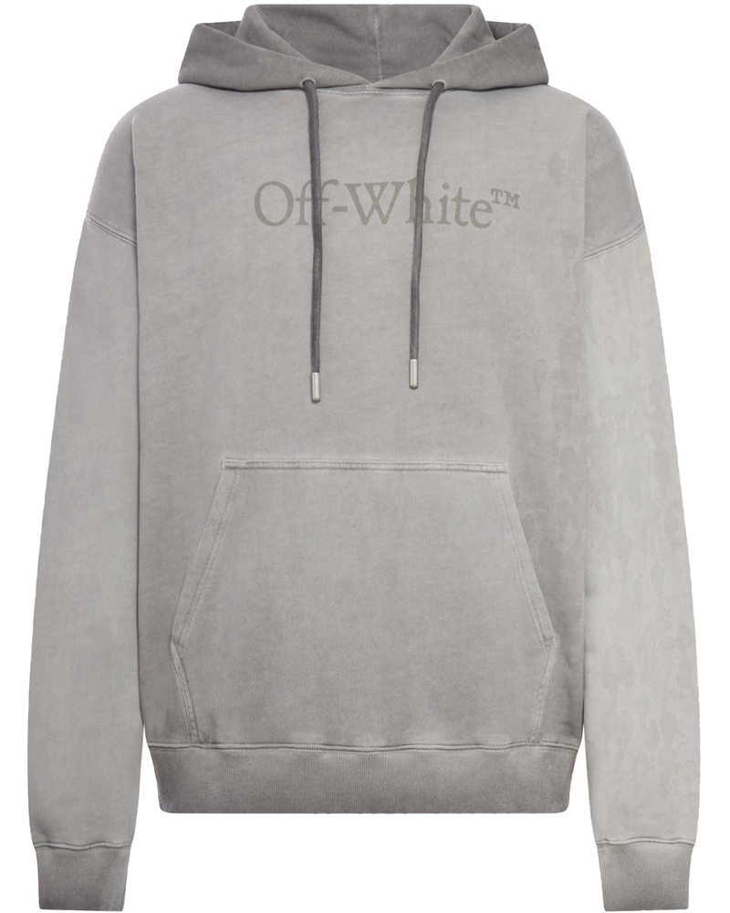 Hoodie In Cotton With Degraded Effect Off-white оригінал – Купити в Україні