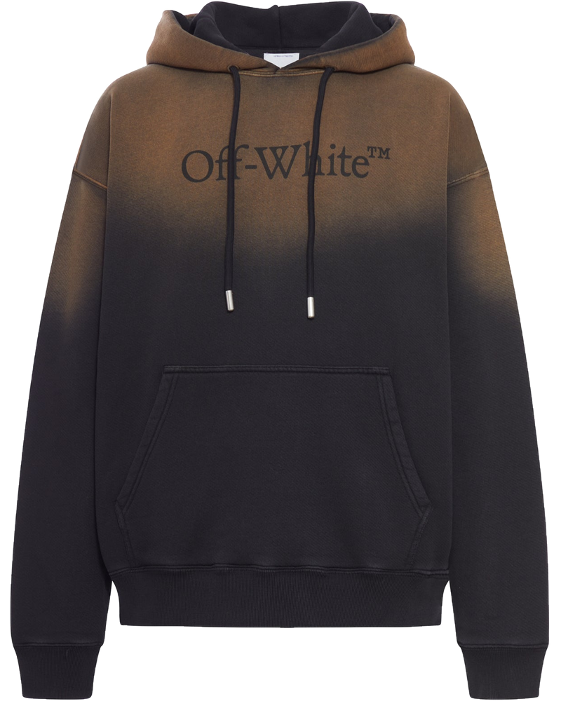 Hoodie In Cotton With Degraded Effect Off-white оригінал – Купити в Україні