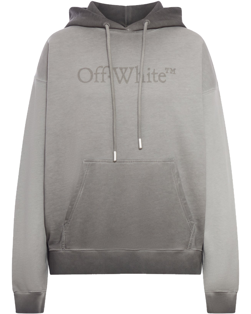 Hoodie In Cotton With Degraded Effect Off-white оригінал – Купити в Україні