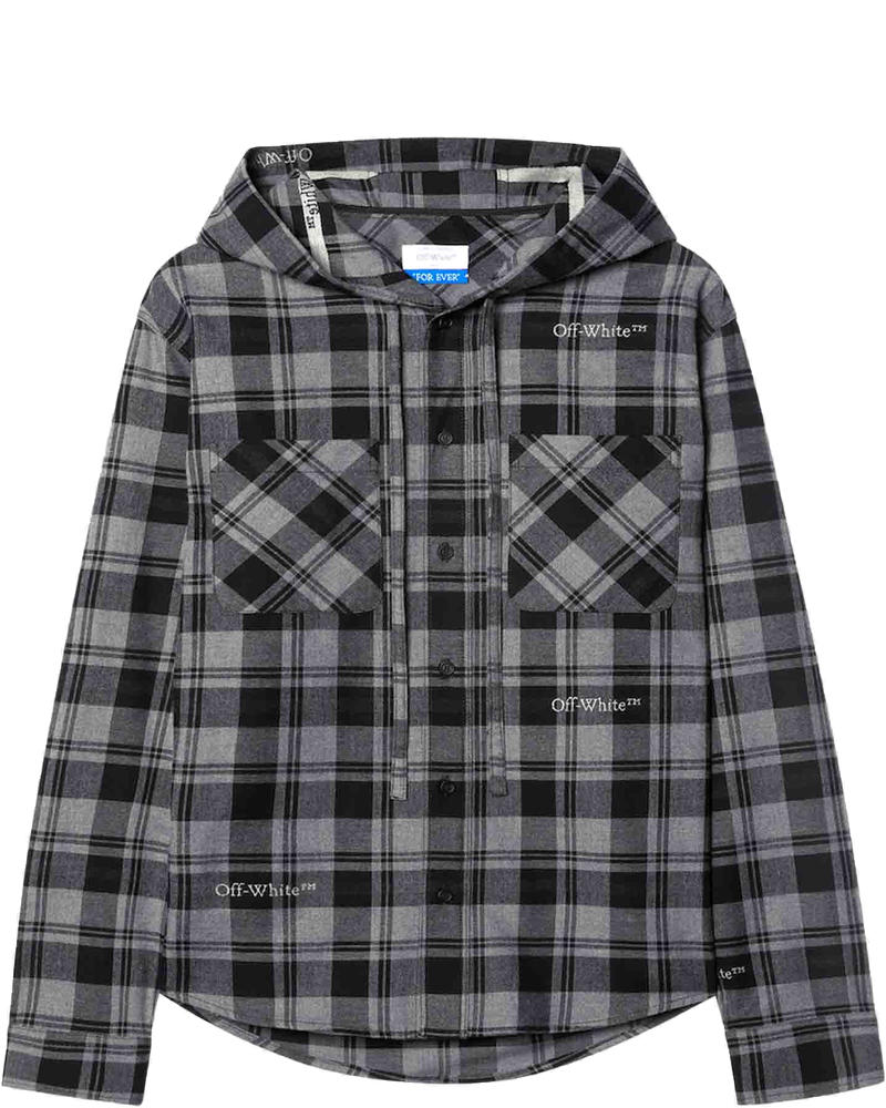 Checkered Overshirt Off-white оригінал – Купити в Україні