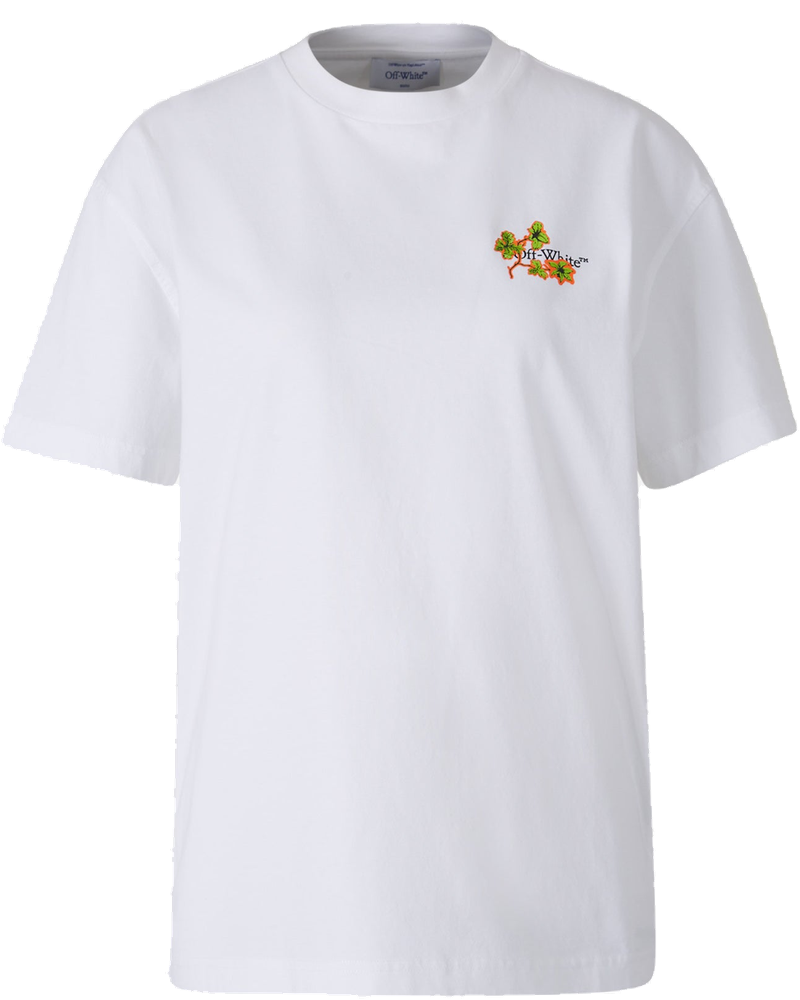 Оригінальна T-Shirt With Bouquet Logo Motif Off-white
