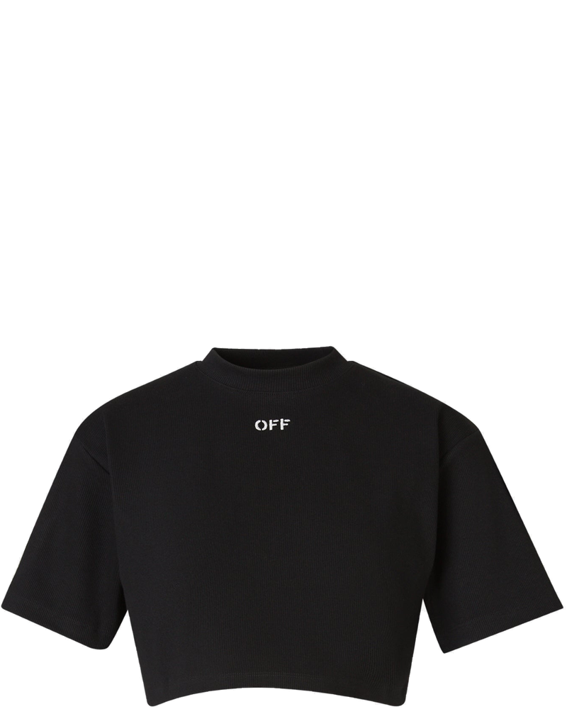 Cropped Logo T-Shirt Off-white – Гарантія оригінальності