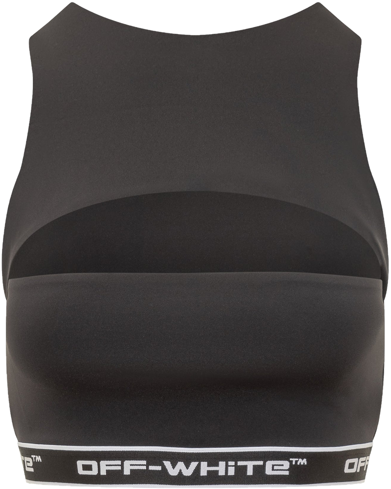 Оригінальна Black Cut Out Top With Logo Off-white