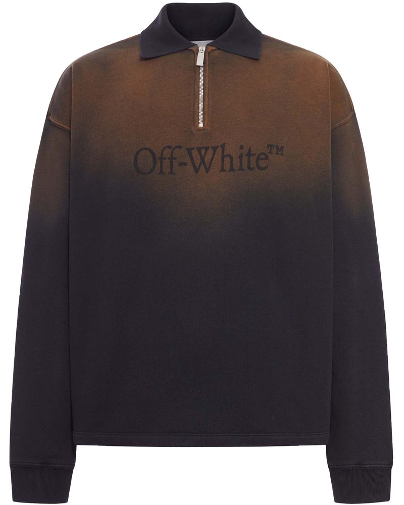 Cotton Polo Shirt With Degraded Effect Off-white оригінал – Купити в Україні